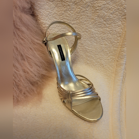Caparros Gold Metallic Strappy Sandals (Kerry) - Picture 5 of 7